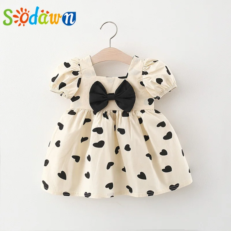 Sodawn Toddler Summer Baby Girl Clothes Summer Puff Sleeve Princess Dress Bowknot Decorative Heart Shape Print Kid Clothes
Sodawn Toddler Summer Baby Girl Clothes Summer Puff Sleeve Princess Dress Bowknot Decorative Heart Shape Print Kid Clothes