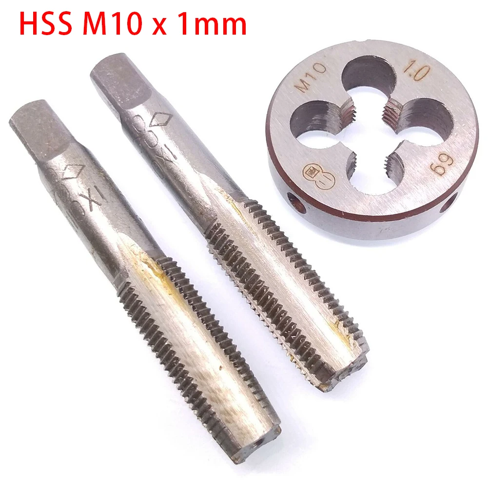 HSS M10x1mm Taper & Plug Tap & M10x1mm Die Metric Thread Right Hand Tap & Die Set HSS Screw Tap Drill Bit Set Hand Tools
HSS M10x1mm Taper & Plug Tap & M10x1mm Die Metric Thread Right Hand Tap & Die Set HSS Screw Tap Drill Bit Set Hand Tools