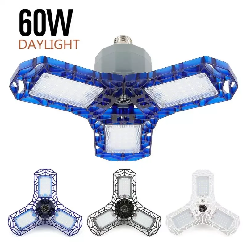 LED Garage Light 360 Degrees Deformable Ceiling Light For Home Warehouse Workshop Folding Three-Leaf Deformation Lamp AC85-265V
LED Garage Light 360 Degrees Deformable Ceiling Light For Home Warehouse Workshop Folding Three-Leaf Deformation Lamp AC85-265V