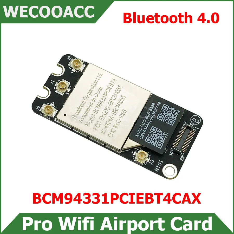 Протестированный модуль Bluetooth 4,0 Wi-Fi BCM94331PCIEBT4CAX для Macbook Pro 13 "15" A1278 A1286, карта Wi-Fi до аэропорта 802.11n 2012 года
Протестированный модуль Bluetooth 4,0 Wi-Fi BCM94331PCIEBT4CAX для Macbook Pro 13 "15" A1278 A1286, карта Wi-Fi до аэропорта 802.11n 2012 года