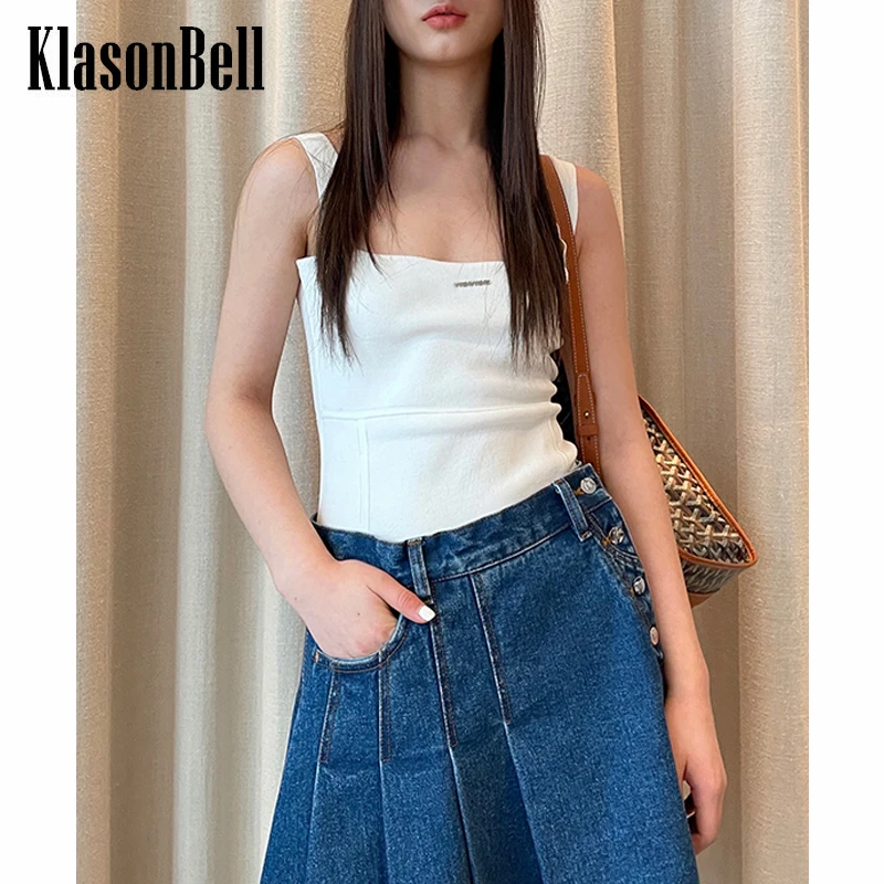 5.11 KlasonBell Striped Square Collar Suspender Knitted Slim Short Tank Top Women
5.11 KlasonBell Striped Square Collar Suspender Knitted Slim Short Tank Top Women