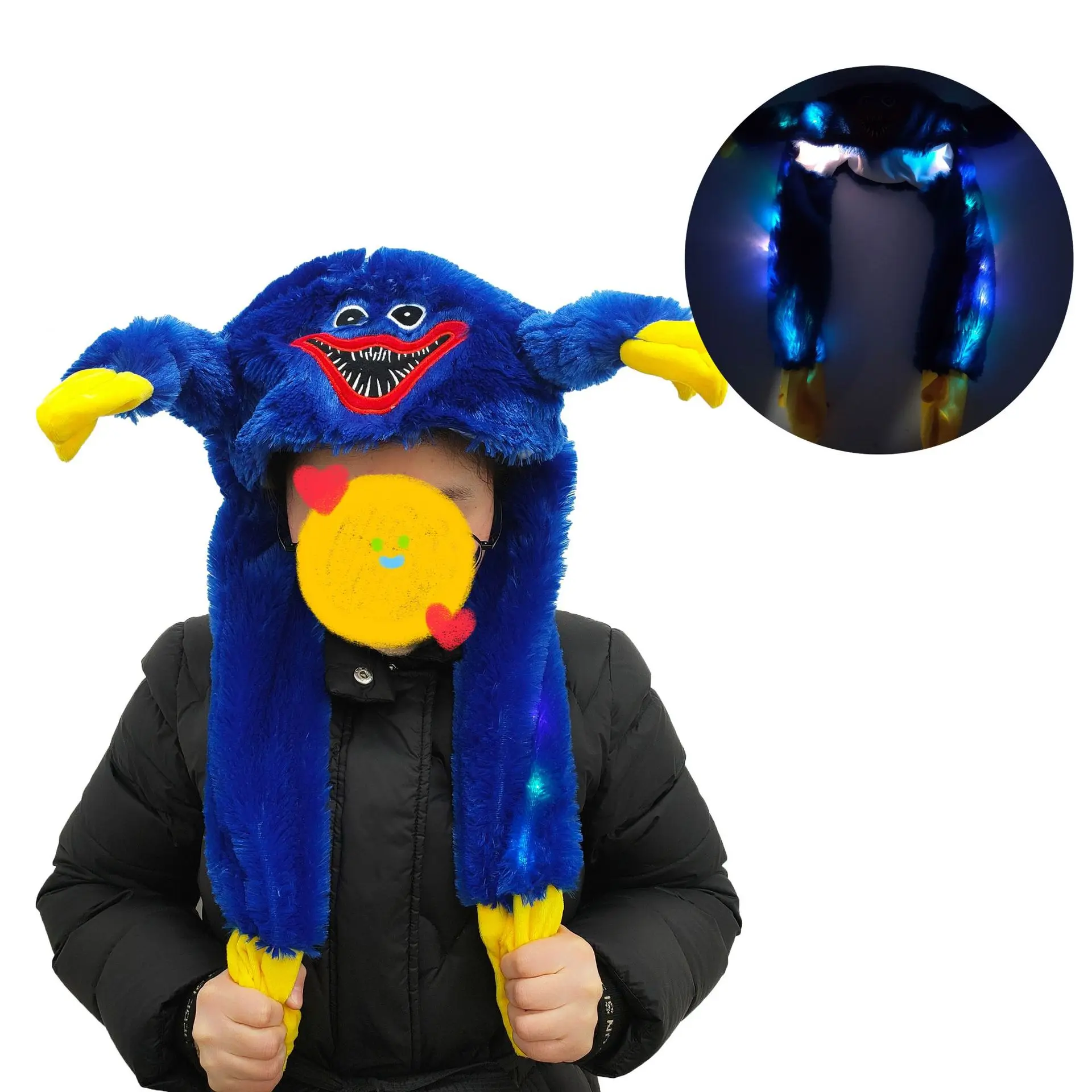 Cute Huggy Wuggy Women's Hat Poppy Playtime Plush Toys Can Moving Hat with Earflaps Movable Cartoon Plush Dolls Kids Gifts
Cute Huggy Wuggy Women's Hat Poppy Playtime Plush Toys Can Moving Hat with Earflaps Movable Cartoon Plush Dolls Kids Gifts
