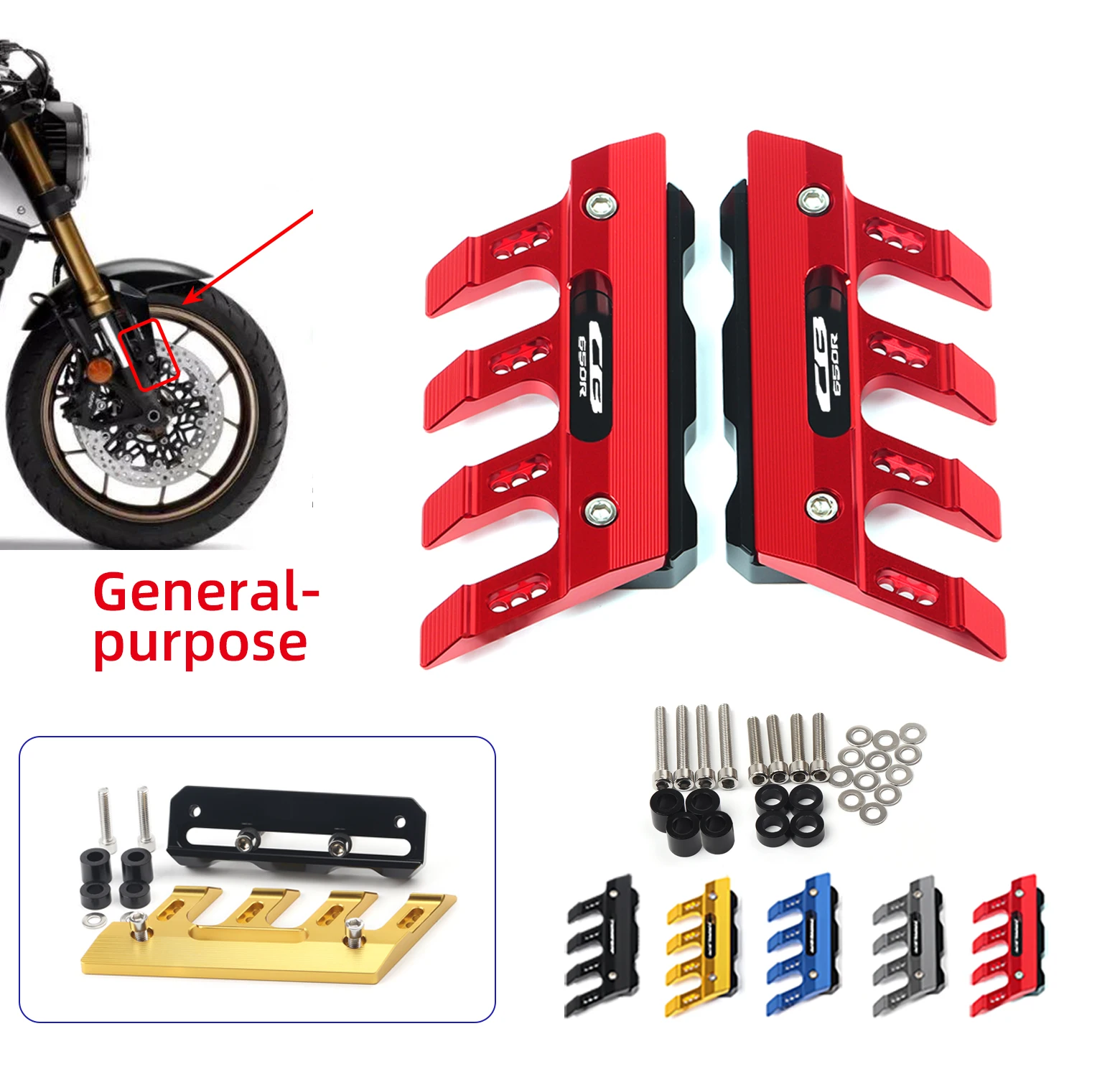 Motorcycle Front Fender Side Protection Guard Mudguard Sliders For HONDA CB650R CB 650R Accessories universal
Motorcycle Front Fender Side Protection Guard Mudguard Sliders For HONDA CB650R CB 650R Accessories universal