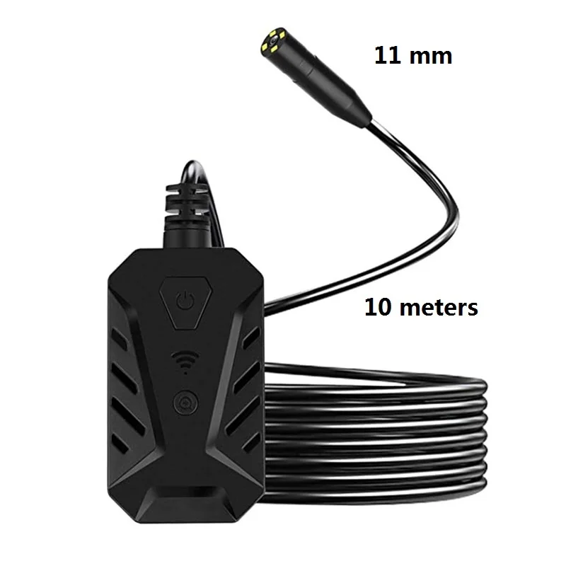 11mm 2/5/10 meters 4LED HD 1944P Camera WIFI Endoscope Inspection Camera Waterproof Borescope iPhone Android iOS Car Accessories
11mm 2/5/10 meters 4LED HD 1944P Camera WIFI Endoscope Inspection Camera Waterproof Borescope iPhone Android iOS Car Accessories