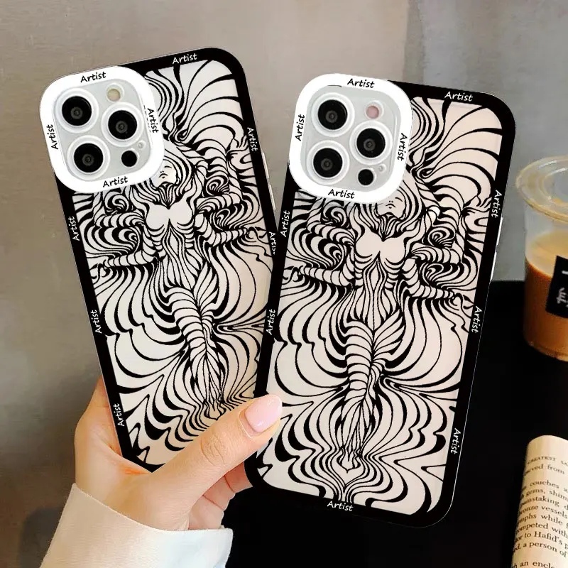 Abstract Geometric Human Body Art Line Clear Phone Case For iPhone XR X XS 13 12 11 14 Pro Max 8 7 Plus SE2 Transparent Fundas
Abstract Geometric Human Body Art Line Clear Phone Case For iPhone XR X XS 13 12 11 14 Pro Max 8 7 Plus SE2 Transparent Fundas