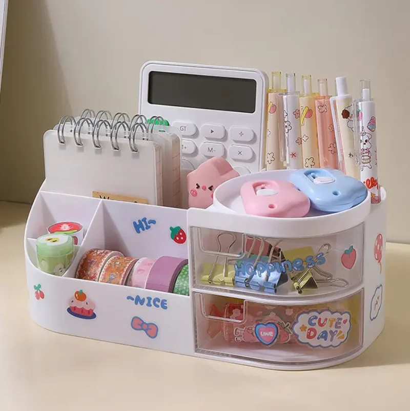 Ins Cute Kawaii Pen Holder Organizer Kids Girl Student Office Desktop Fashion Large Capacity Stationery Storage Box Organizer 
Ins Cute Kawaii Pen Holder Organizer Kids Girl Student Office Desktop Fashion Large Capacity Stationery Storage Box Organizer