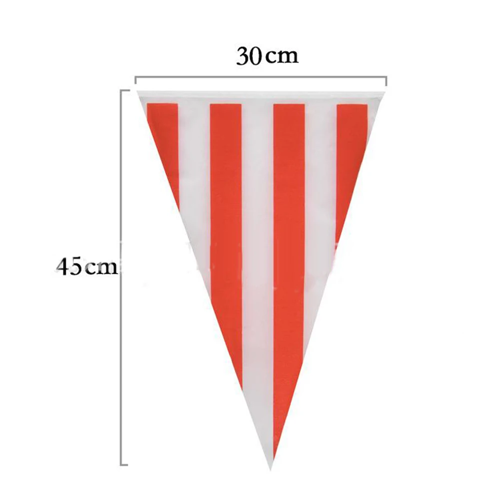 10/30M Advertising Hanging Flags Carnival Theme Party Decorations Flags Red And White Striped Pennant For Circus
10/30M Advertising Hanging Flags Carnival Theme Party Decorations Flags Red And White Striped Pennant For Circus