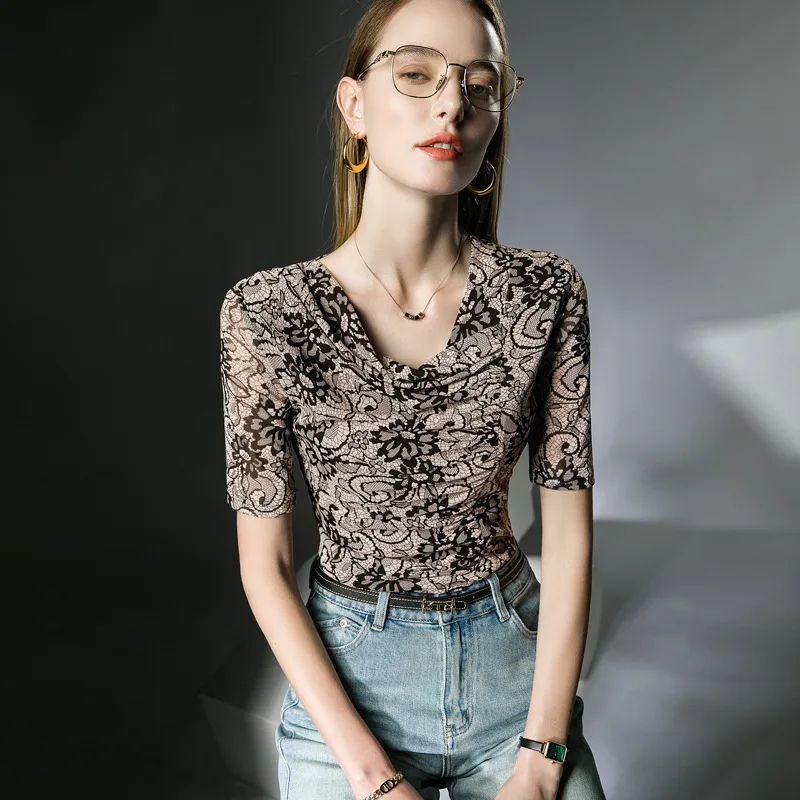 

Женская футболка с принтом в виде морщин, пикантный укороченный топ, одежда, модный боди, футболки Y2k Goth, весна-лето 2023