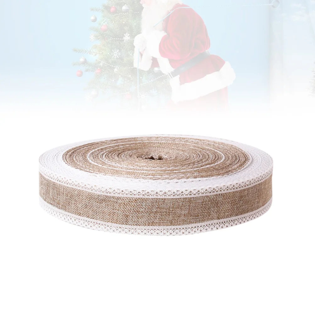 Ribbon Christmas Burlap Lace Roll Decoration Party Trims Tape Gift Imitation Linen Packing Natural Ornament Fabric Ribbons Jute
Ribbon Christmas Burlap Lace Roll Decoration Party Trims Tape Gift Imitation Linen Packing Natural Ornament Fabric Ribbons Jute