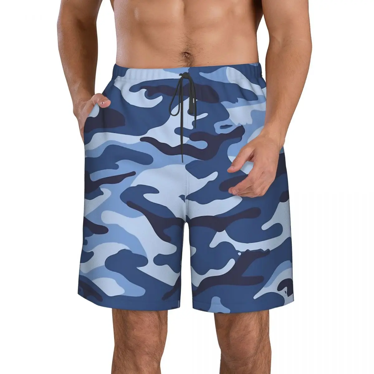 Blue Camo Photo Print Men's Beach Shorts Camouflage Army Color with Pocket Male Beachwear Surfing Boardshorts
Blue Camo Photo Print Men's Beach Shorts Camouflage Army Color with Pocket Male Beachwear Surfing Boardshorts