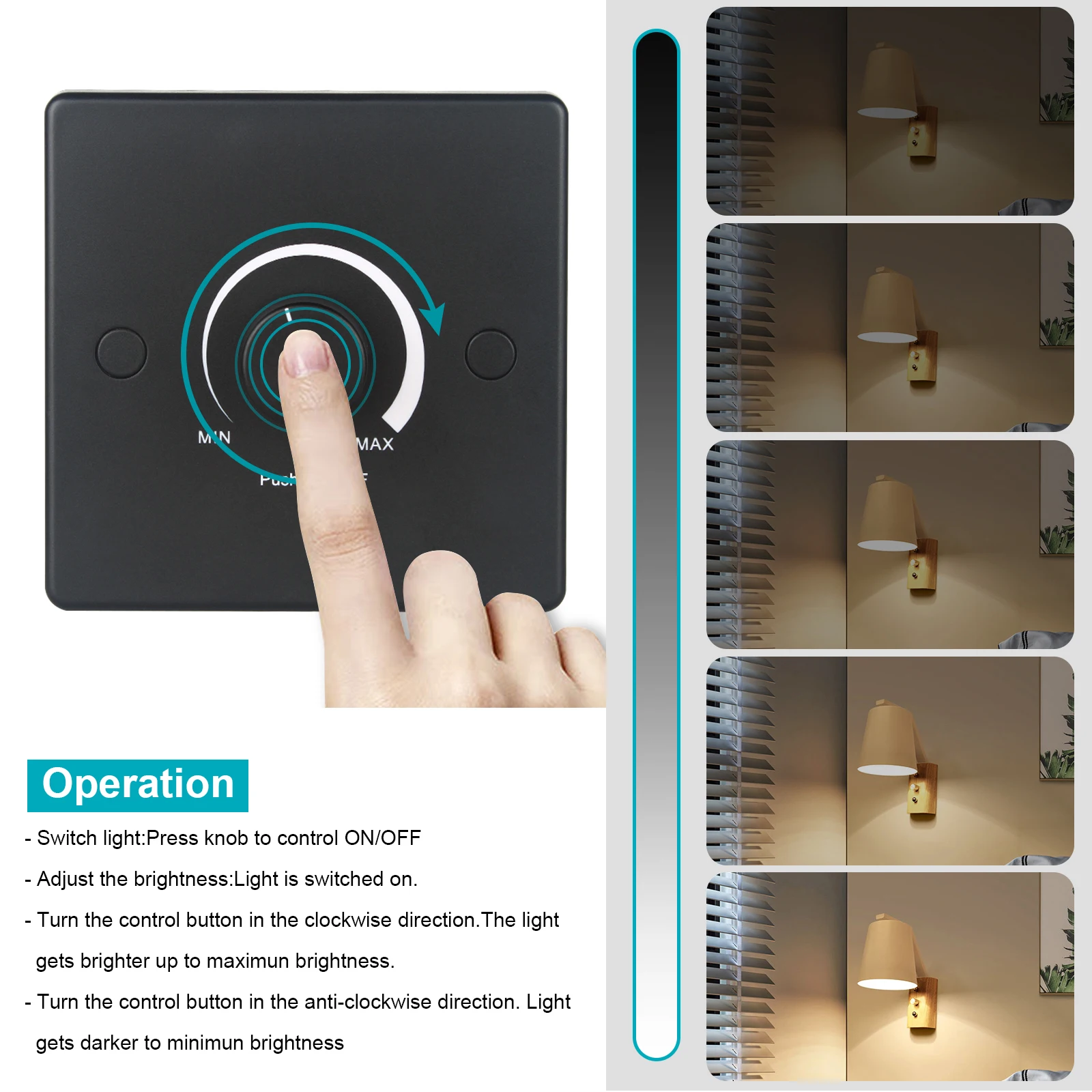 12-24V LED Light Controller PWM Dimmer Switch For Caravan Touring Cars Electronic Over-temperature Protection Light Controller
12-24V LED Light Controller PWM Dimmer Switch For Caravan Touring Cars Electronic Over-temperature Protection Light Controller