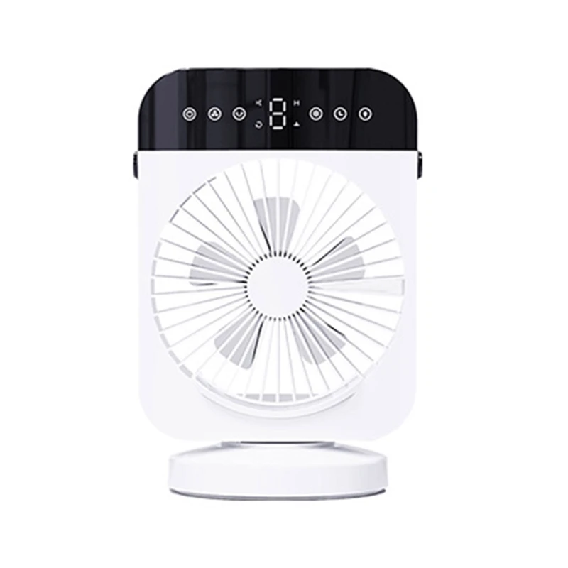 

Personal Desk Cooling Fan Portable Air Conditioner Fan 3 Wind Modes Small Air Cooler Fan Summer Gift for Friends Family N0PF