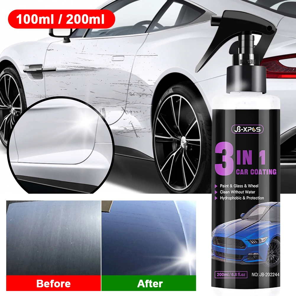 2023 New 200ml Car Ceramic Coating 3 In 1 Spray Car Polishing Agent Auto Scratch-Resistant Anti Rain Paint Care Accessories
2023 New 200ml Car Ceramic Coating 3 In 1 Spray Car Polishing Agent Auto Scratch-Resistant Anti Rain Paint Care Accessories