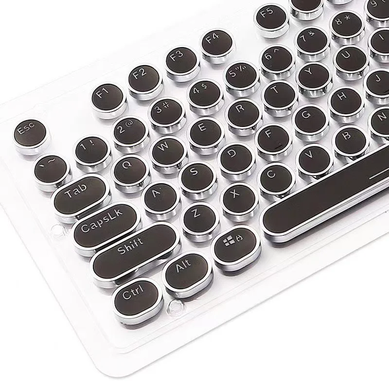 Metal Steampunk Mechanical Keyboard Keycaps 104 Keys Ergonomical Keycap Classic Base Kit Key Caps for PC Desktop Girls Gift
Metal Steampunk Mechanical Keyboard Keycaps 104 Keys Ergonomical Keycap Classic Base Kit Key Caps for PC Desktop Girls Gift