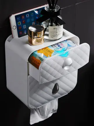 Toilet Roll Holder Double Waterproof Tissue Storage Box Wall Mounted Roll Paper Dispenser Home Bathroom Accessories
Toilet Roll Holder Double Waterproof Tissue Storage Box Wall Mounted Roll Paper Dispenser Home Bathroom Accessories