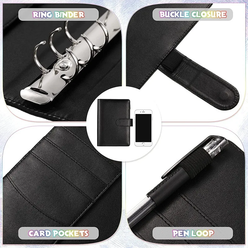 A6 Budget Binder Pu Cover 12pcs Color Zipper Packets 12pcs budget sheets 1pc Lable Diary Planner School Stationery 26pcs/set
A6 Budget Binder Pu Cover 12pcs Color Zipper Packets 12pcs budget sheets 1pc Lable Diary Planner School Stationery 26pcs/set