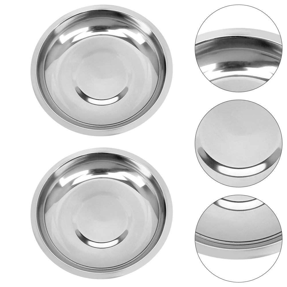 10Pcs Round Seasoning Plates Stainless Steel Mustard Dessert Dishes (8cm)
10Pcs Round Seasoning Plates Stainless Steel Mustard Dessert Dishes (8cm)
