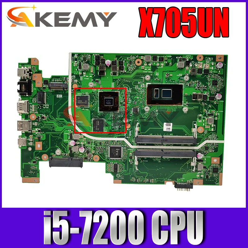 X705UN MB i5-7200 CPU Mainboard For ASUS X705UVR X705UQ X705UB X705UD X705UDR X705UN X705UF X705U Laptop Motherboard
X705UN MB i5-7200 CPU Mainboard For ASUS X705UVR X705UQ X705UB X705UD X705UDR X705UN X705UF X705U Laptop Motherboard