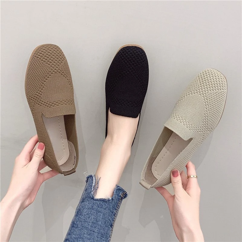 BCEBYL 2023 Spring and Autumn New Fashion Solid Color Outerwear Flying Woven Flat Square Toe Cloth Shoes Knitted Soft Sole
BCEBYL 2023 Spring and Autumn New Fashion Solid Color Outerwear Flying Woven Flat Square Toe Cloth Shoes Knitted Soft Sole