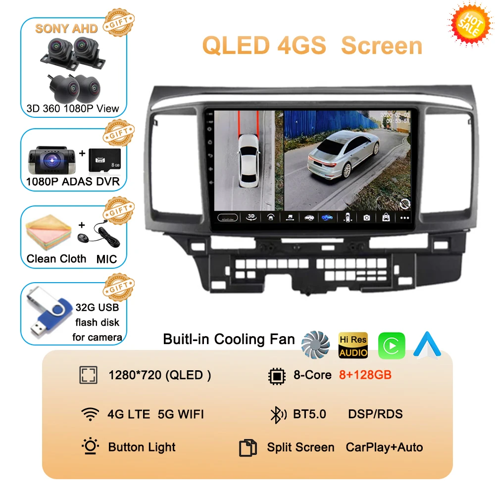 Автомагнитола Android 16 для Mitsubishi Lancer 10 CY 2007-2017, мультимедийный видеоплеер 2 DIN, WIFI+4G, навигация GPS, стерео, Carplay
Автомагнитола Android 16 для Mitsubishi Lancer 10 CY 2007-2017, мультимедийный видеоплеер 2 DIN, WIFI+4G, навигация GPS, стерео, Carplay