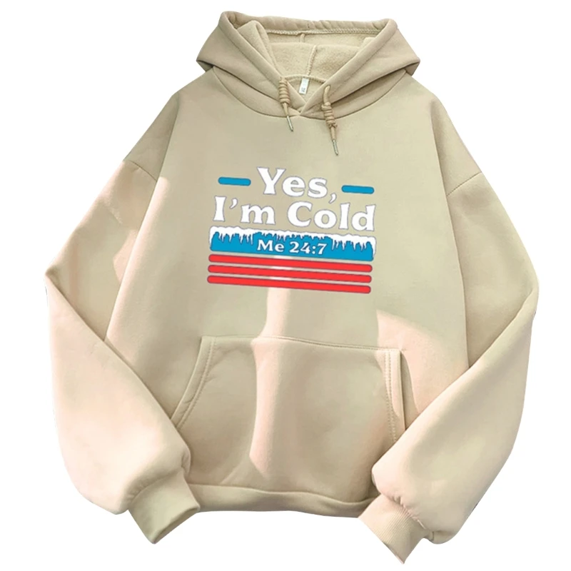 Yes Cold Me 24:7 Hoodies for Women Long Sleeve Graphic Letters Striped Printed Loose Drawstring Sweatshirt Pullover Top
Yes Cold Me 24:7 Hoodies for Women Long Sleeve Graphic Letters Striped Printed Loose Drawstring Sweatshirt Pullover Top