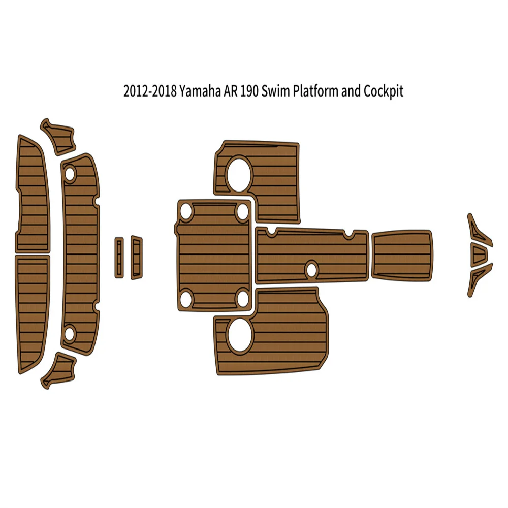 2012-2018 Yamaha AR 190 Swim Platform Cockpit Boat EVA Faux Teak Deck Floor Pad
2012-2018 Yamaha AR 190 Swim Platform Cockpit Boat EVA Faux Teak Deck Floor Pad