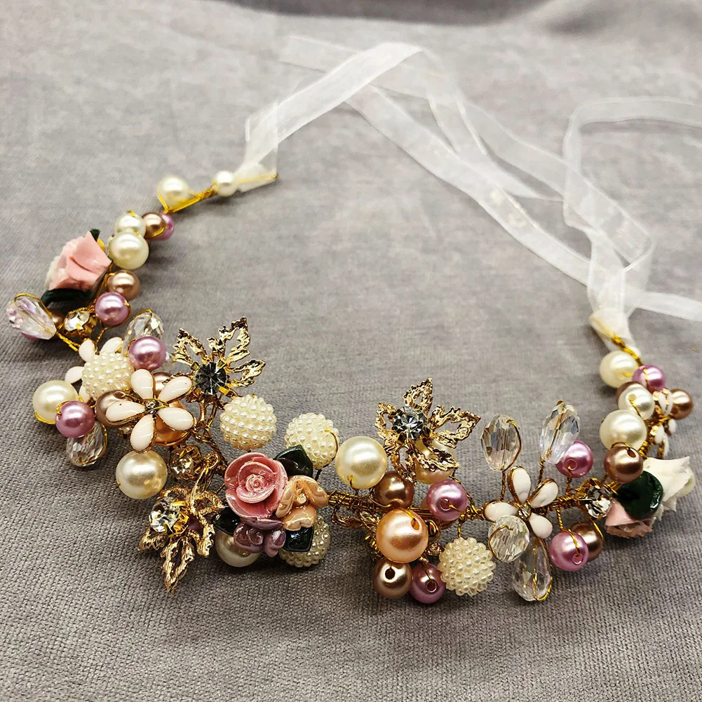 Women Flower Headband With Ribbon Wreath Wedding Party Ladies Girls Garlands Floral Crown Hairband
Women Flower Headband With Ribbon Wreath Wedding Party Ladies Girls Garlands Floral Crown Hairband
