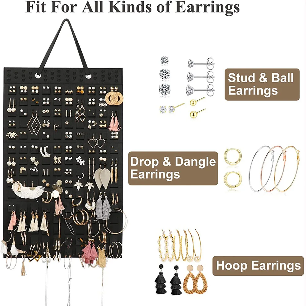 Earrings Hanging Organizer Wall Earring Holder Soft Felt Hanger Jewelry Necklace Earring Display Hanging Storage for Women Girls
Earrings Hanging Organizer Wall Earring Holder Soft Felt Hanger Jewelry Necklace Earring Display Hanging Storage for Women Girls