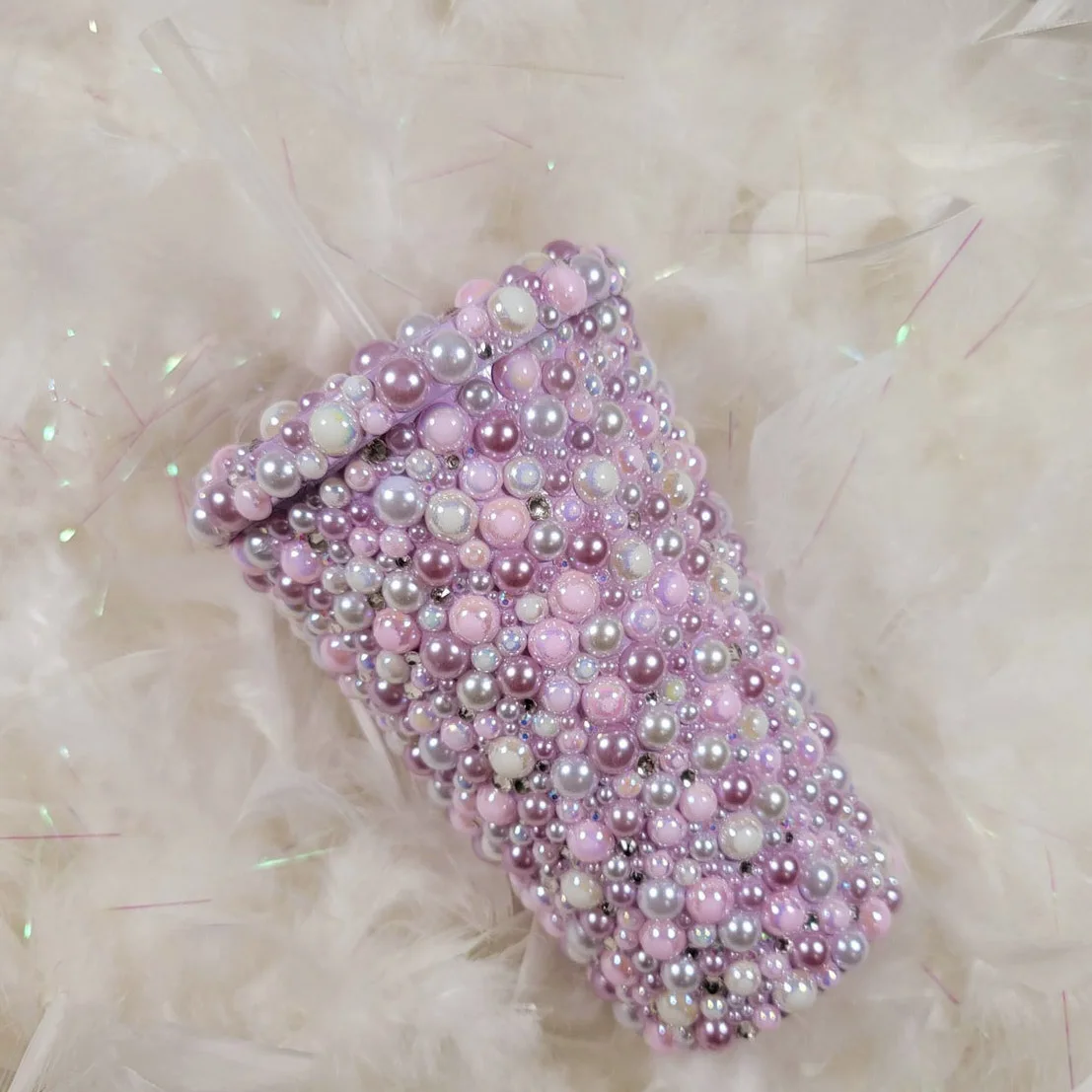 16oz Rhinestone & Pearl Pastel Bling Tumbler Double Wall Mugs Coffee Cups with Straw and Lids Cold Water Mug Gift for Girlfriend
16oz Rhinestone & Pearl Pastel Bling Tumbler Double Wall Mugs Coffee Cups with Straw and Lids Cold Water Mug Gift for Girlfriend