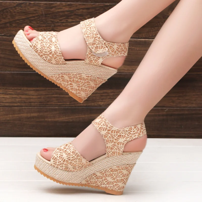 Women's Wedges Sandals 2023 Summer New Fashion Mesh Peep Toe Platform High Heel Women Sandals Sexy Party Dress Women Sandalias
Women's Wedges Sandals 2023 Summer New Fashion Mesh Peep Toe Platform High Heel Women Sandals Sexy Party Dress Women Sandalias