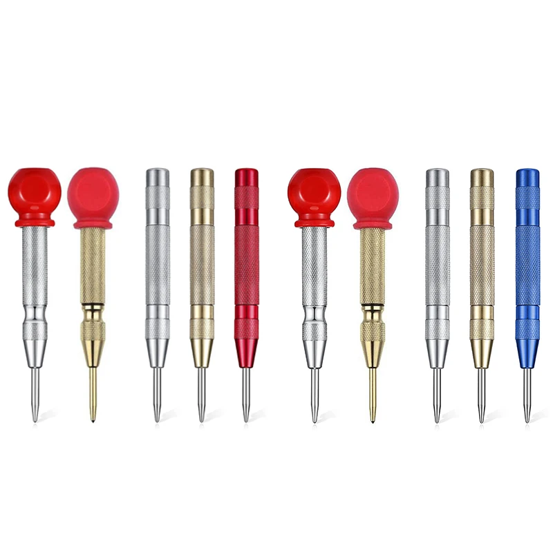 5Pcs Automatic Center Hole Punching Stator Set Automatic Spring Punching Pressing Tool for Metal Wood Plastic Glass
5Pcs Automatic Center Hole Punching Stator Set Automatic Spring Punching Pressing Tool for Metal Wood Plastic Glass