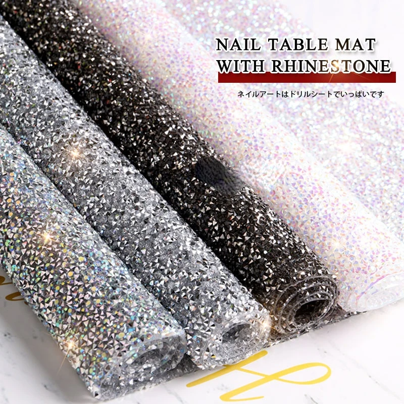 New 1pcs/lot Design Diamond Nail Table Mat with Rhinestone Washable Art Tool Manicure Holder Pads Nail Display Mannequin glitter
New 1pcs/lot Design Diamond Nail Table Mat with Rhinestone Washable Art Tool Manicure Holder Pads Nail Display Mannequin glitter