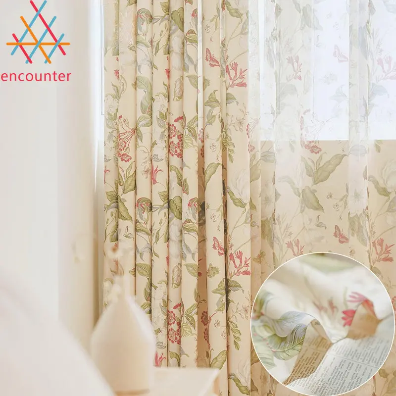 New American Style Pastoral Printing Curtains for Living Dining Room Bedroom Balcony Blackout Finished Curtain
New American Style Pastoral Printing Curtains for Living Dining Room Bedroom Balcony Blackout Finished Curtain