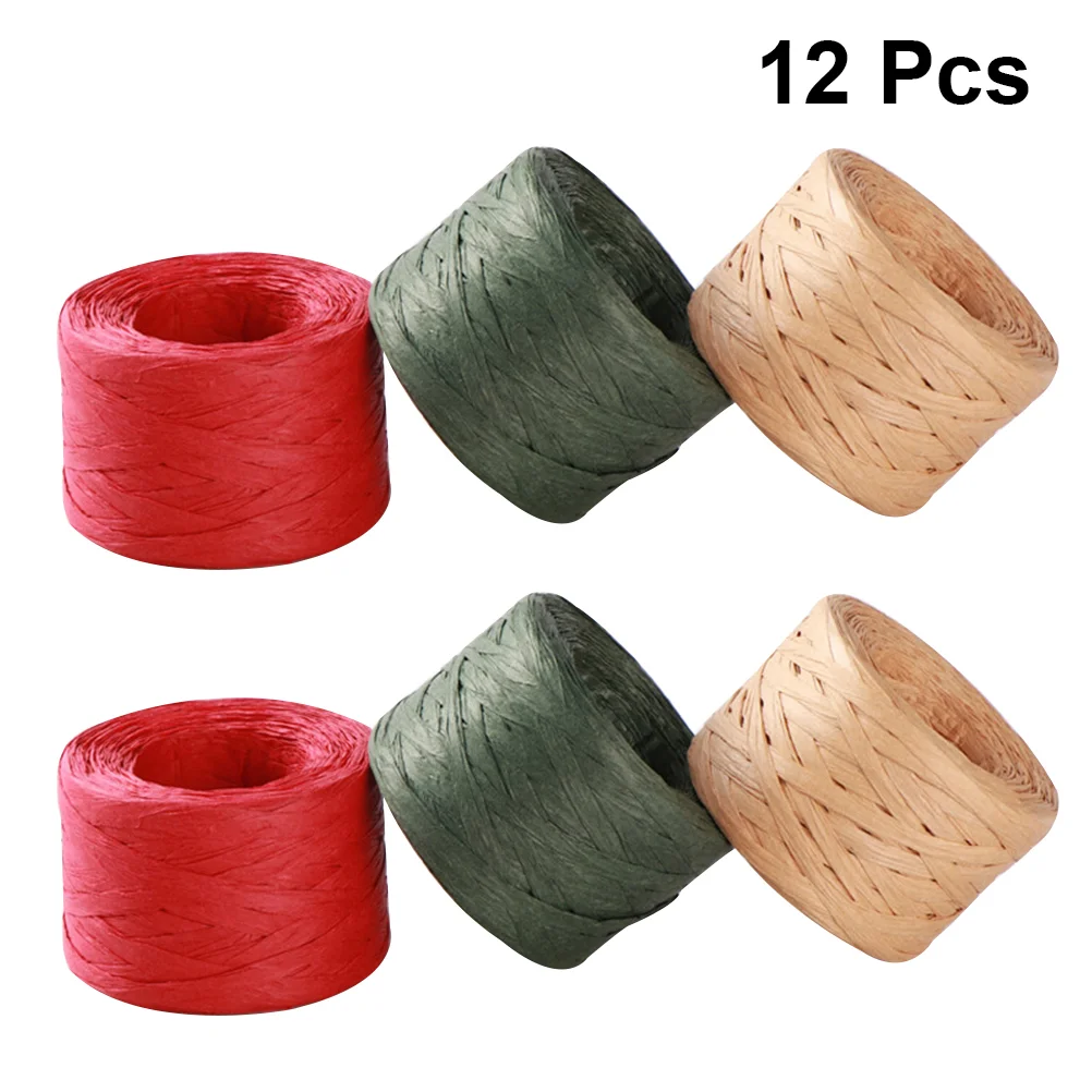 12 Rolls 3 Colors Braided Ribbon Decorative Paper Wire Twine for DIY Packaging Crafts (50m/Roll)
12 Rolls 3 Colors Braided Ribbon Decorative Paper Wire Twine for DIY Packaging Crafts (50m/Roll)