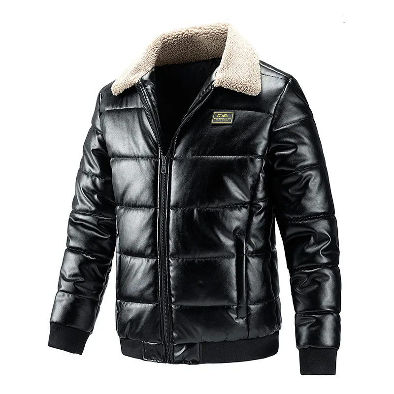 2022 Men Winter Faux Leather Jacket Fleece Collar Parkas Coat For Men Casual Cotton-padded Jackets Men Warm Down Coat Plus Size
2022 Men Winter Faux Leather Jacket Fleece Collar Parkas Coat For Men Casual Cotton-padded Jackets Men Warm Down Coat Plus Size