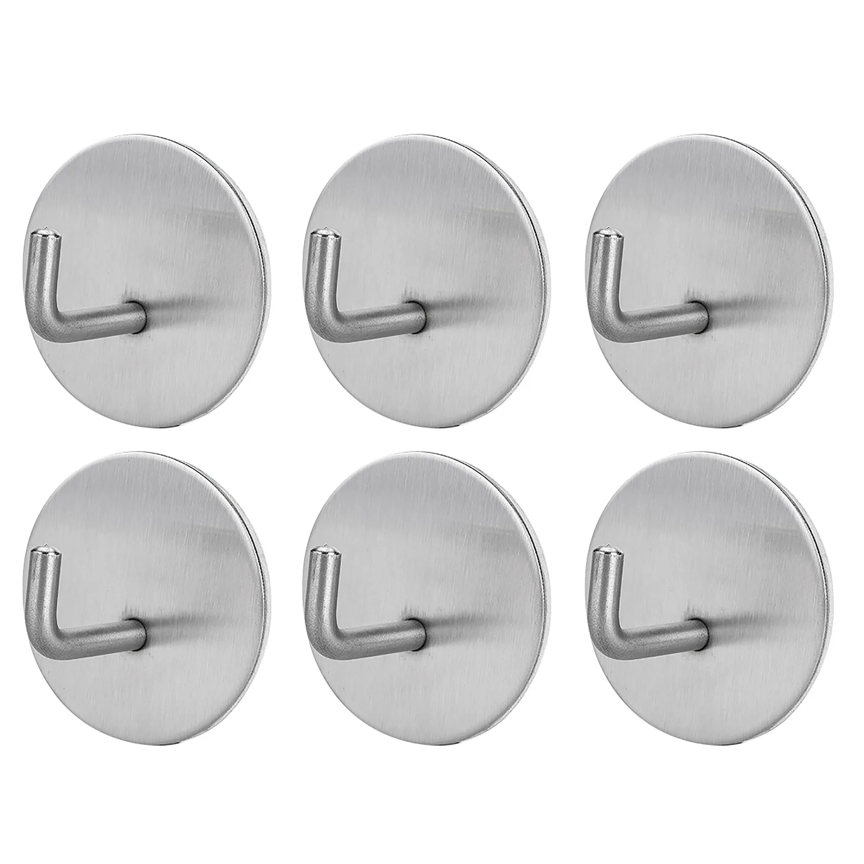 6Pc Self-Adhesive Towel Hooks Without Drilling Stainless Steel Wall Hooks Towel Holder Door Hooks for Home Kitchen
6Pc Self-Adhesive Towel Hooks Without Drilling Stainless Steel Wall Hooks Towel Holder Door Hooks for Home Kitchen