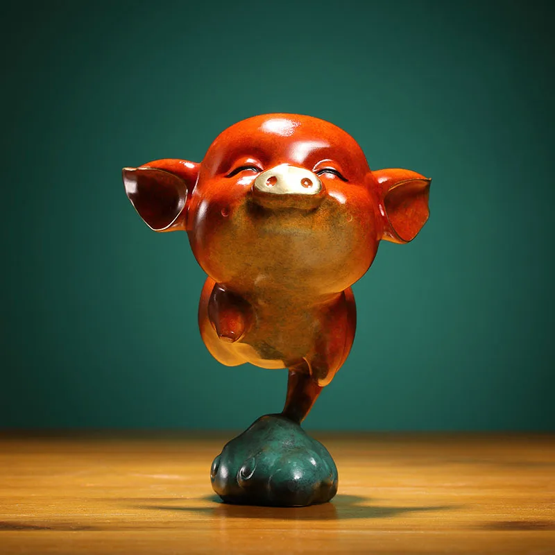 Lovely Home Decor Brass Pig Figurines Ornament Nordic Office Desk Statue Accessories Luxury Living Room Decoration Crafts Gifts
Lovely Home Decor Brass Pig Figurines Ornament Nordic Office Desk Statue Accessories Luxury Living Room Decoration Crafts Gifts