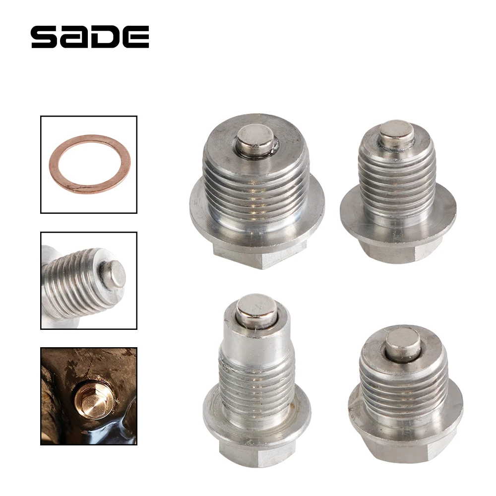 M12x1.25 M14x1.5 M16x1.5 M18x1.5 Stainless Steel Magnetic Oil Drain Plug Oil Drain Sump Nut Silver Auto Parts Car Accessories 
M12x1.25 M14x1.5 M16x1.5 M18x1.5 Stainless Steel Magnetic Oil Drain Plug Oil Drain Sump Nut Silver Auto Parts Car Accessories