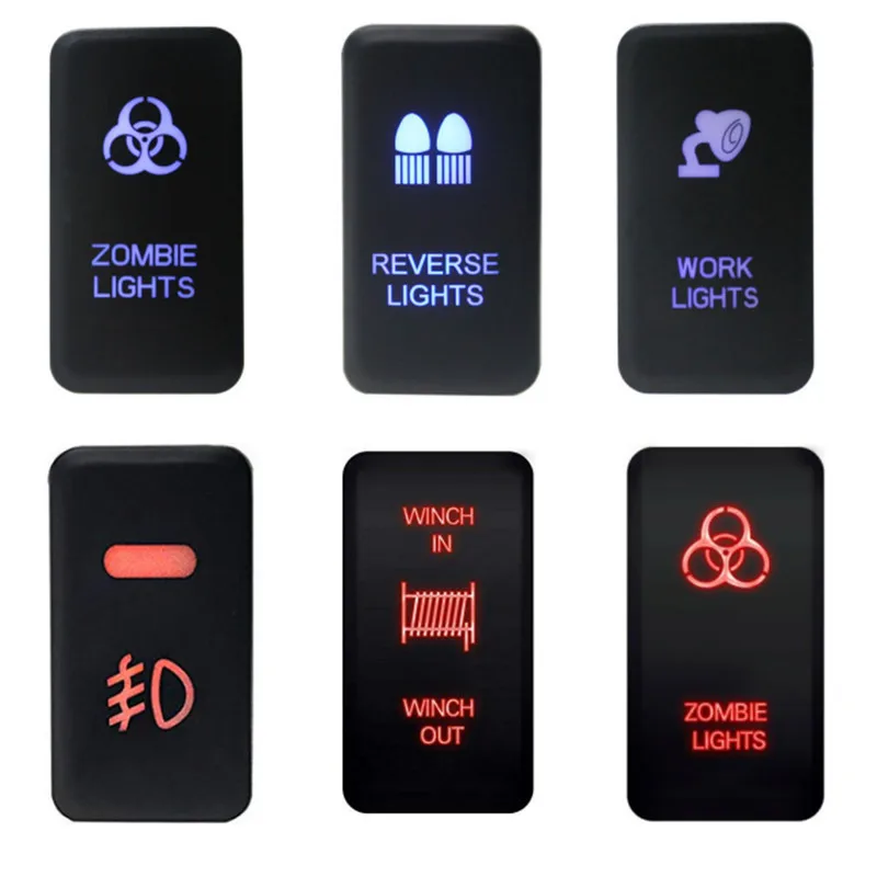 LED double light waterproof switch suitable for Toyota series key switch with wiring harness matching switch
LED double light waterproof switch suitable for Toyota series key switch with wiring harness matching switch