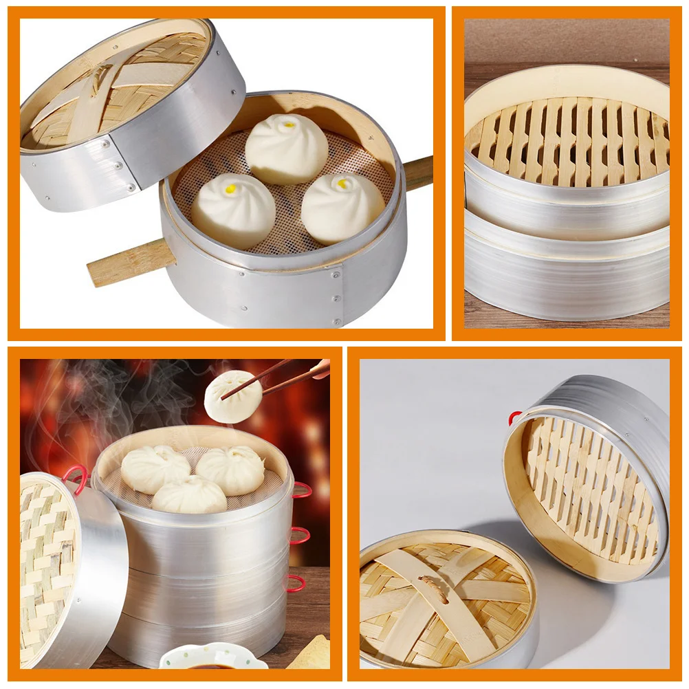 1 Set of Household Steamer Basket Kitchen Steamer Basket Lidded Bun Steamer Bamboo Food Steamer
1 Set of Household Steamer Basket Kitchen Steamer Basket Lidded Bun Steamer Bamboo Food Steamer