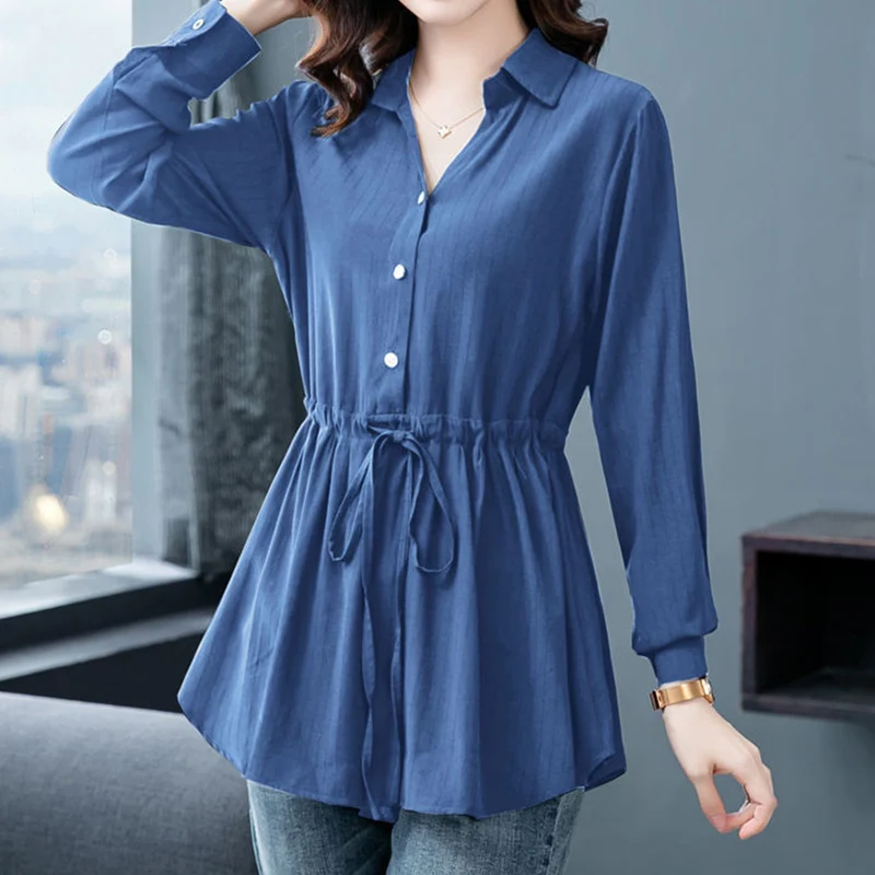 Elegant Fashion Solid Button Belt Long Chiffon Shirt Spring Autumn 2023 New Long Sleeve Polo-Neck Loose Blouse Women's Clothing
Elegant Fashion Solid Button Belt Long Chiffon Shirt Spring Autumn 2023 New Long Sleeve Polo-Neck Loose Blouse Women's Clothing