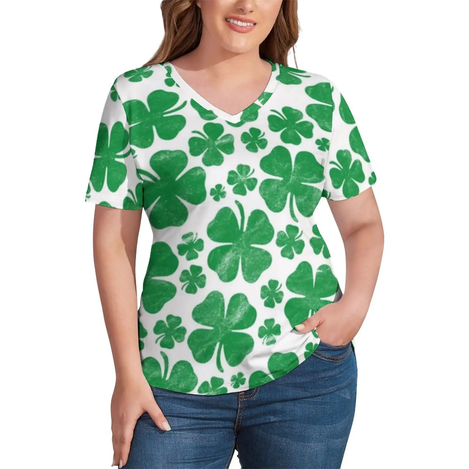 Green Weed T Shirt Lucky Irish Vintage Shamrock Kawaii T Shirts V Neck Short Sleeve Graphic Tshirt Classic Clothes Plus Size 4XL
Green Weed T Shirt Lucky Irish Vintage Shamrock Kawaii T Shirts V Neck Short Sleeve Graphic Tshirt Classic Clothes Plus Size 4XL