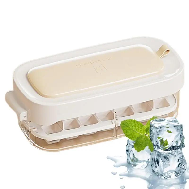 Ice Cube Tray With Lid Ice Ball Storage Container Box Double-Layer Ice Trays For Freezer With Bin Durable Ice Ball Maker Mold
Ice Cube Tray With Lid Ice Ball Storage Container Box Double-Layer Ice Trays For Freezer With Bin Durable Ice Ball Maker Mold