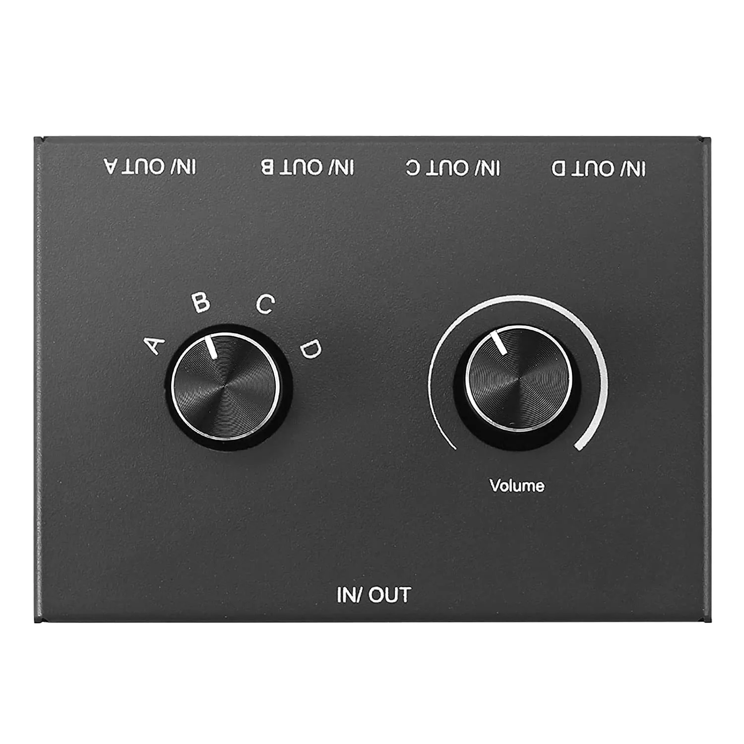 4 Port 3.5mm Stereo Audio Switcher Support 1 in 4 Out or 4 in 1 Out for PC Phone Laptop 
4 Port 3.5mm Stereo Audio Switcher Support 1 in 4 Out or 4 in 1 Out for PC Phone Laptop