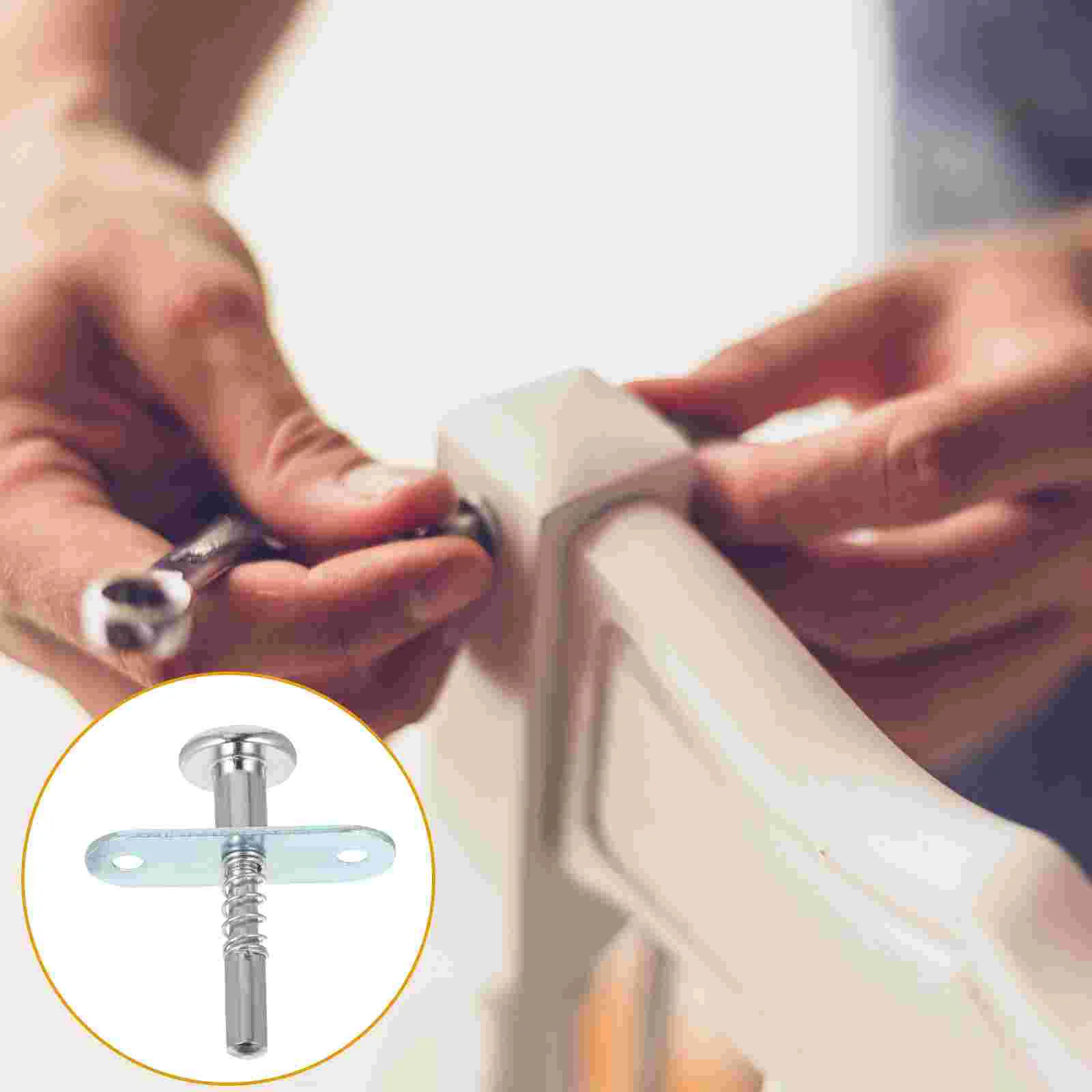 8 Pcs Stainless Steel Spring Latch Crib Window Screen Plunger Latches Iron Baby Replacement
8 Pcs Stainless Steel Spring Latch Crib Window Screen Plunger Latches Iron Baby Replacement