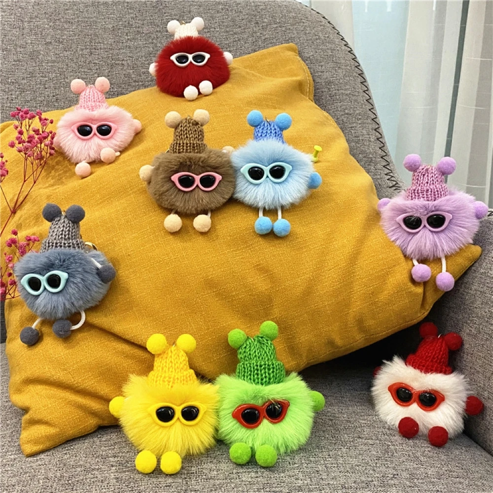 Cute Mini Briquettes Plush Keychain Creative Multicolor Cartoon Pom Pom Doll With Metal Keyring For Women Bag Car Accessories
Cute Mini Briquettes Plush Keychain Creative Multicolor Cartoon Pom Pom Doll With Metal Keyring For Women Bag Car Accessories