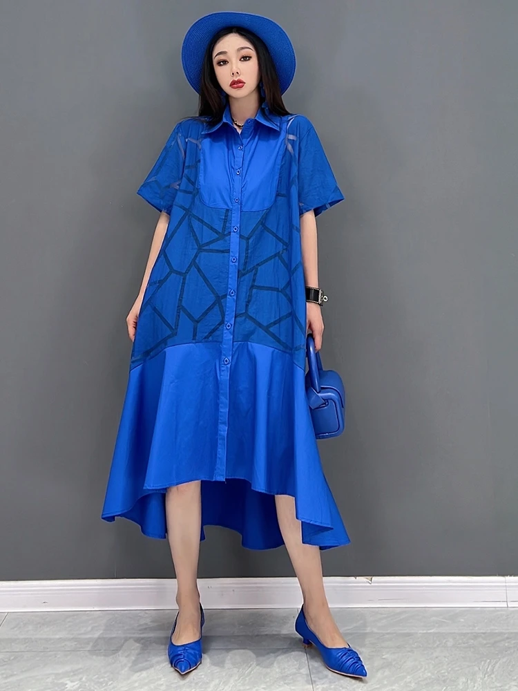 SuperAen 2022 Summer New Fashion Cotton Linen Turn Down Collar Shirt Casual Loose Oversized Asymmetrical Dress for Women
SuperAen 2022 Summer New Fashion Cotton Linen Turn Down Collar Shirt Casual Loose Oversized Asymmetrical Dress for Women