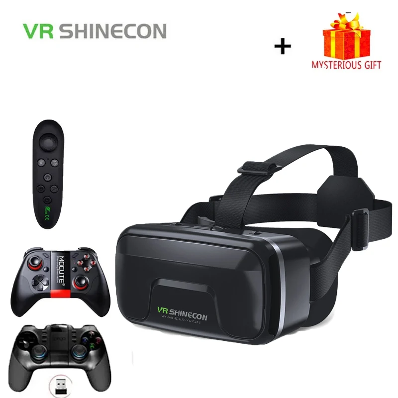 VR Shinecon Viar 3D Virtual Reality Glasses Devices Helmet Lenses Goggles Smart For Smartphone Phone Cell Mobile With Controller 
VR Shinecon Viar 3D Virtual Reality Glasses Devices Helmet Lenses Goggles Smart For Smartphone Phone Cell Mobile With Controller