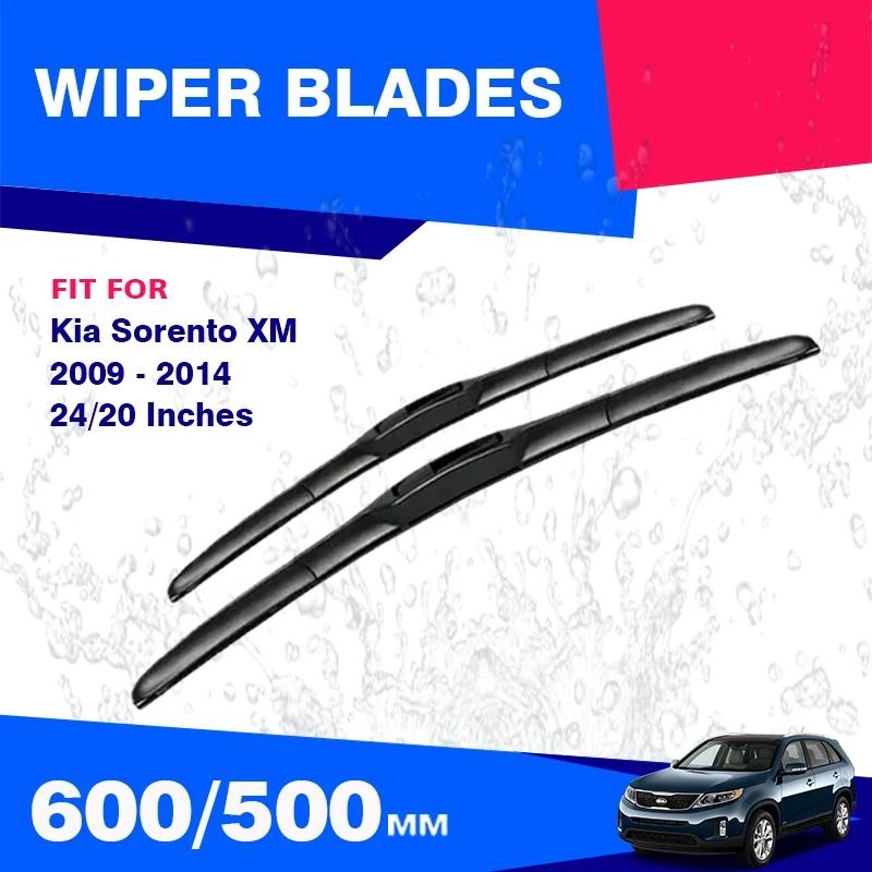 Front Wiper Blades Set Kit For Kia Sorento XM MK2 2009 - 2014 Brushes Window Windscreen Windshield Cover 2010 2011 2012 2013
Front Wiper Blades Set Kit For Kia Sorento XM MK2 2009 - 2014 Brushes Window Windscreen Windshield Cover 2010 2011 2012 2013