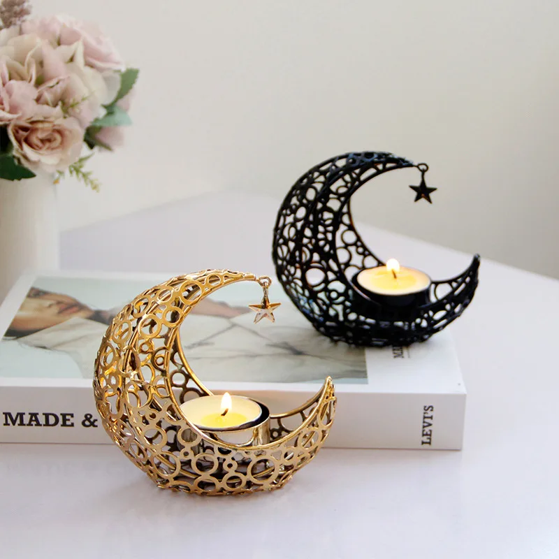 Moon Metal Candle Holder Home Furnishing Decoration Ornament Candlestick Fragrance Christmas Wedding Table Candle Stand
Moon Metal Candle Holder Home Furnishing Decoration Ornament Candlestick Fragrance Christmas Wedding Table Candle Stand